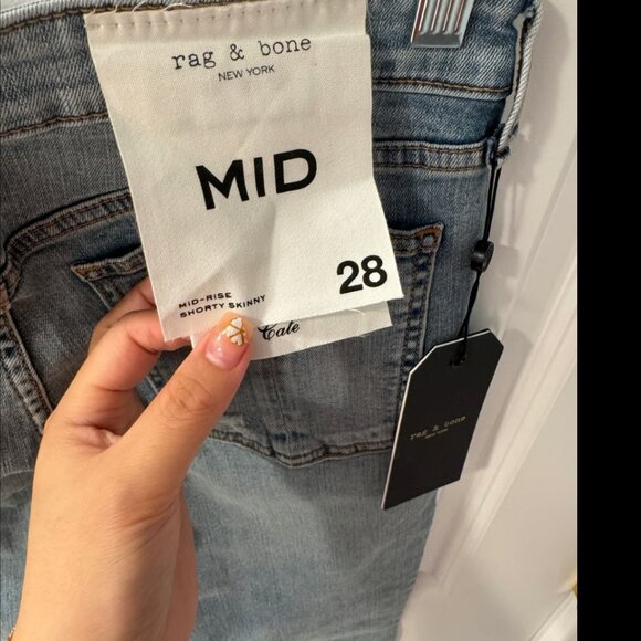 Rag & Bone Cate mid rise shorty skinny in Lou Size 28 - Picture 2 of 8